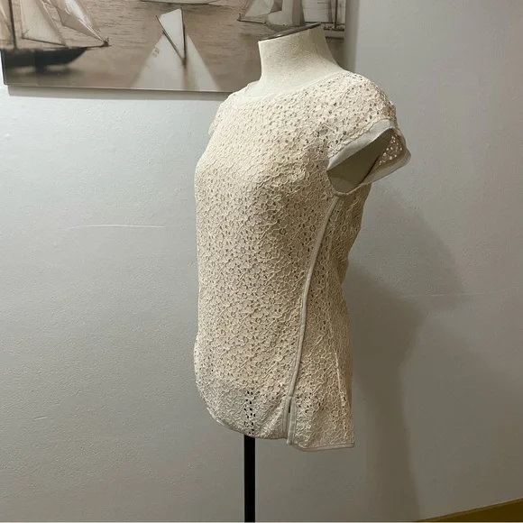 Pixley Yuli Lace Cap Sleeve Blouse XS NWT - Picture 2 of 8